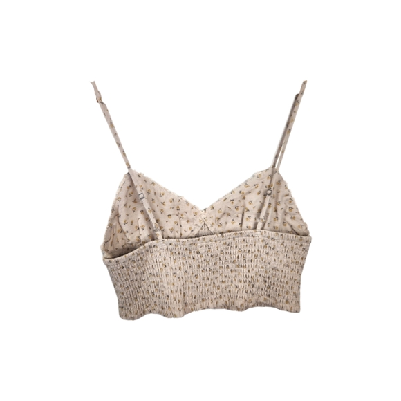 SOLD Sky & Sparrow Ditsy Daisy Smocked Cami Crop Top - Picture 7 of 7